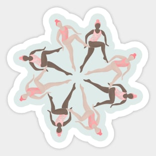 Synchronized Swimmers Sticker